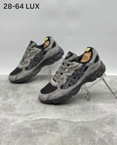 Мужские зимние кроссовки ASICS из натуральной замши — фото 5