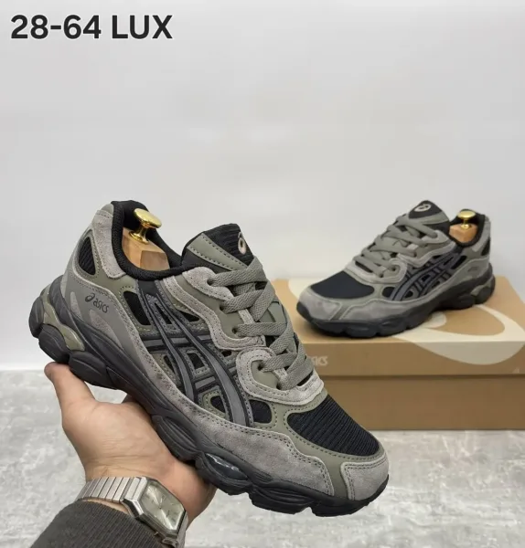Мужские зимние кроссовки ASICS из натуральной замши — фото 6