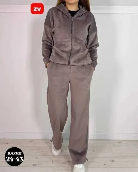 Костюм двойка из велюра велюр — фото 7
