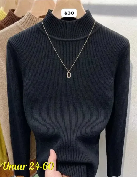 Водолазка из ткани лапша — фото 14
