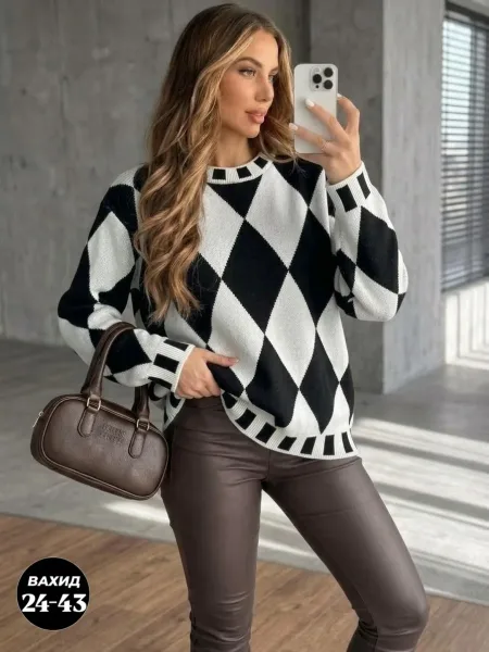 Свитер Oversize из турецкой вязки — фото 1
