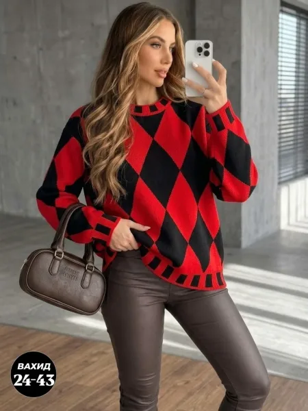Свитер Oversize из турецкой вязки — фото 2