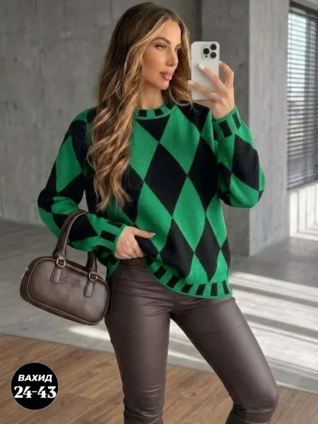 Свитер Oversize из турецкой вязки — фото 3