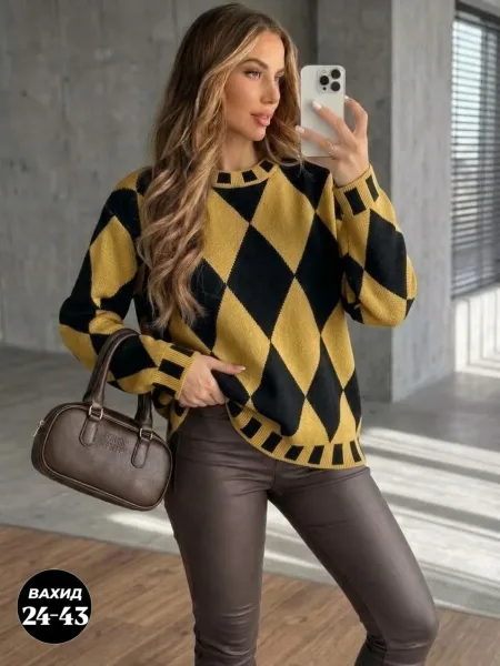 Свитер Oversize из турецкой вязки — фото 5