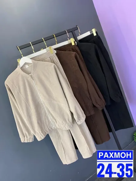 Костюм двойка из вельвета — фото 4