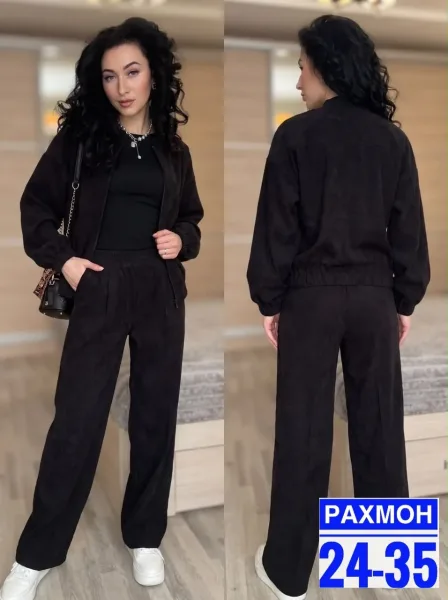 Костюм двойка из вельвета — фото 6
