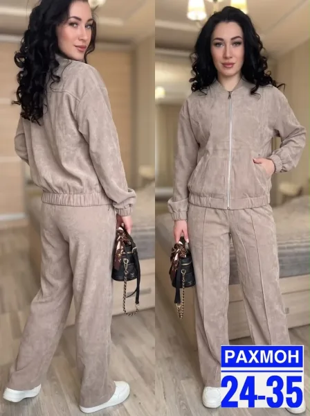 Костюм двойка из вельвета — фото 7