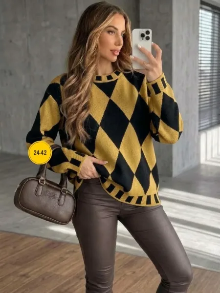 Свитер Oversize из турецкой вязки Турецкая Вязка — фото 5