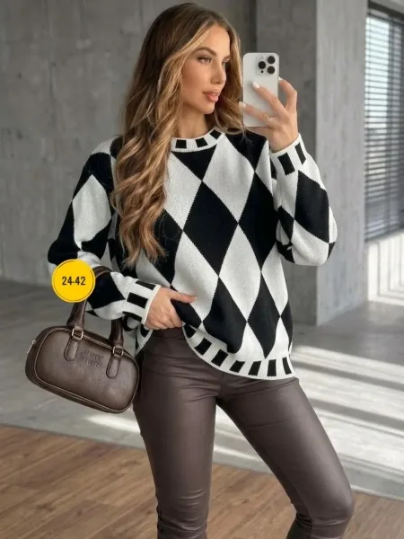 Свитер Oversize из турецкой вязки Турецкая Вязка — фото 9