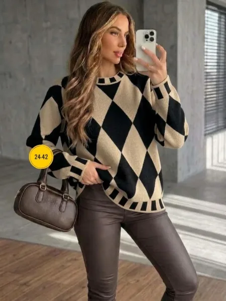 Свитер Oversize из турецкой вязки Турецкая Вязка — фото 10
