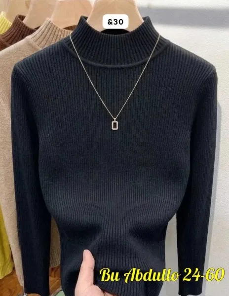 Водолазка из ткани лапша — фото 13