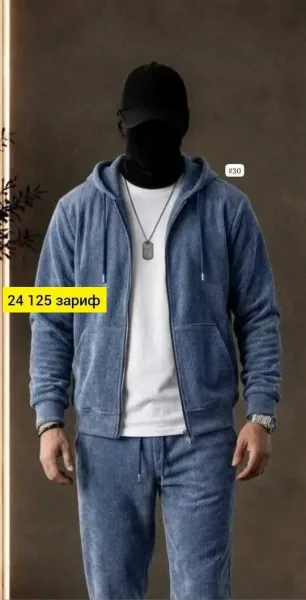 Модный легкий Мужской костюм из качественного и дышащего материала идеально подходит — фото 2