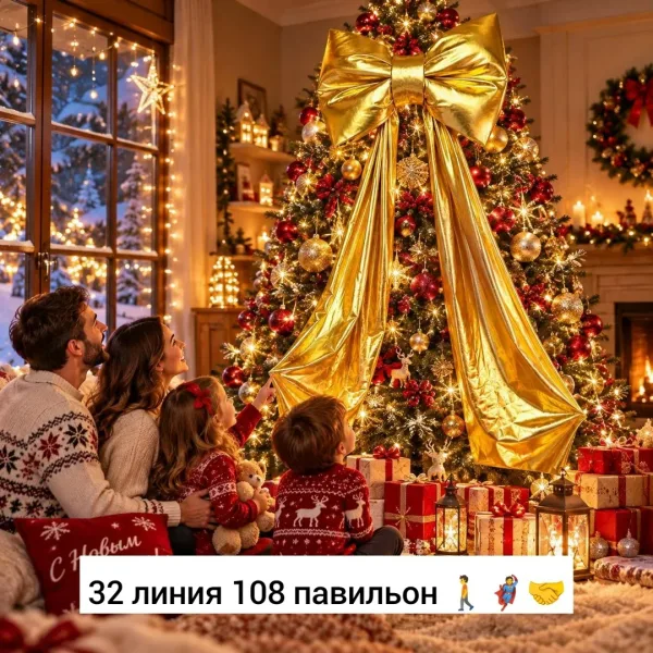 Рюкзак Новогоднее украшение, ткань Золотой — фото 11