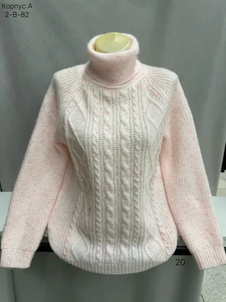Вязаная водолазка из смесового материала — 80 шерсть 80 CASHMERE, 20 WOOL — фото 8