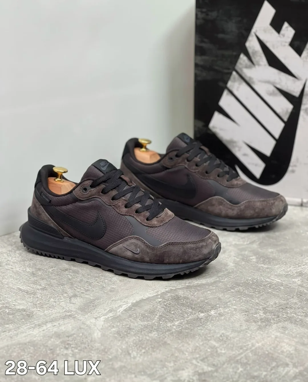 Кроссовки мужские NIKE из натуральной замши — фото 1