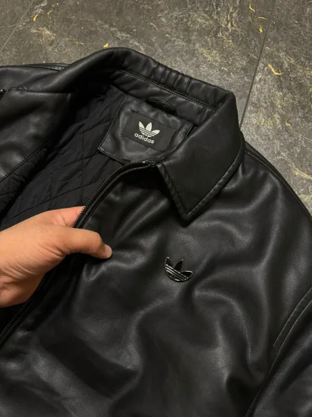 Кожаная куртка Adidas — фото 10