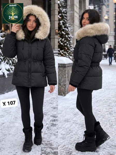 Удлинённая женская куртка с ромбовидной стёжкой — фото 5