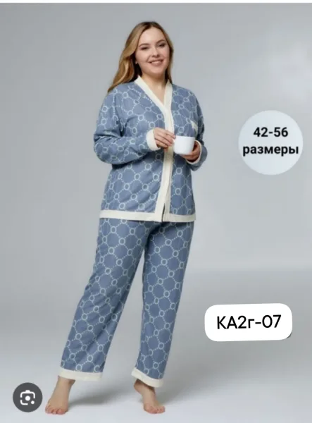 Пижама женская хлопок — фото 1