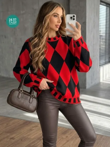 Свитер Oversize из турецкой вязки Турецкая Вязка — фото 5