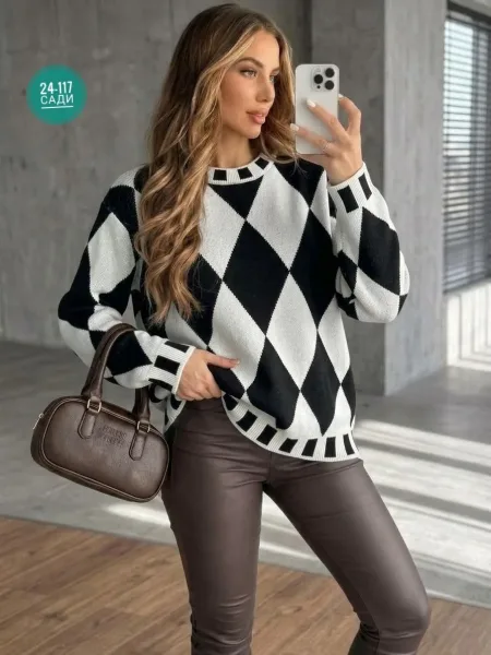 Свитер Oversize из турецкой вязки Турецкая Вязка — фото 6