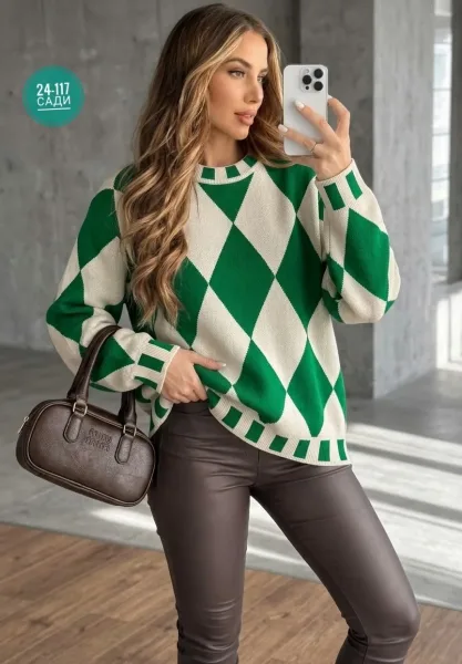 Свитер Oversize из турецкой вязки Турецкая Вязка — фото 9
