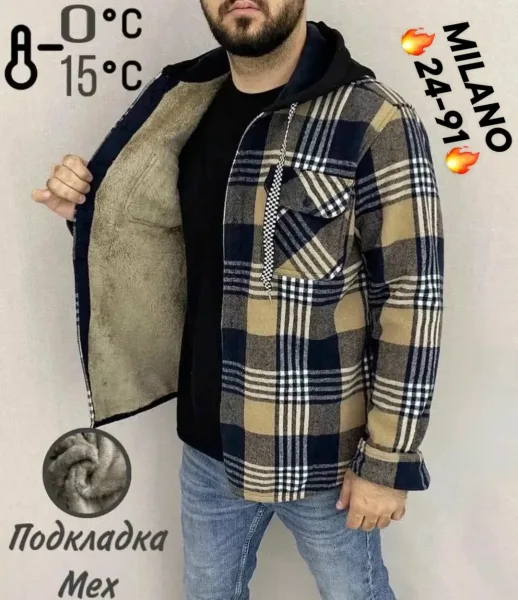 Рубашка из натурального кашемира — фото 15