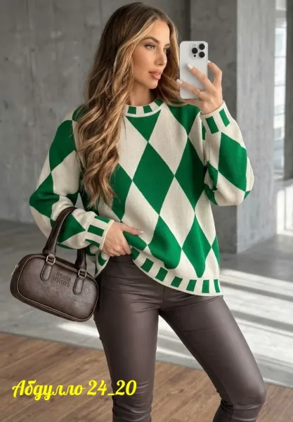 Свитер Oversize из турецкой вязки Турецкая Вязка — фото 8