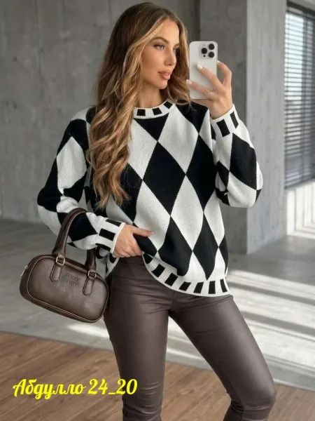 Свитер Oversize из турецкой вязки Турецкая Вязка — фото 9
