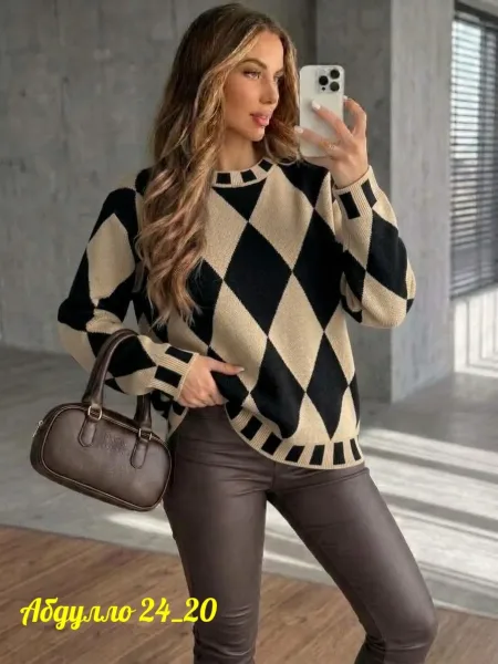 Свитер Oversize из турецкой вязки Турецкая Вязка — фото 10
