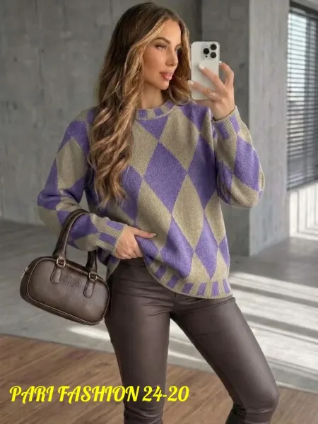 Свитер Oversize из турецкой вязки Турецкая Вязка — фото 10