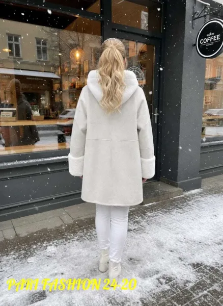 Пальто Незаменимым спутником в зимнее время, замша — фото 5