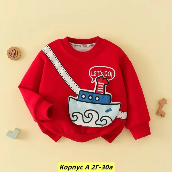 Кофта из флиса и хлопка — фото 4