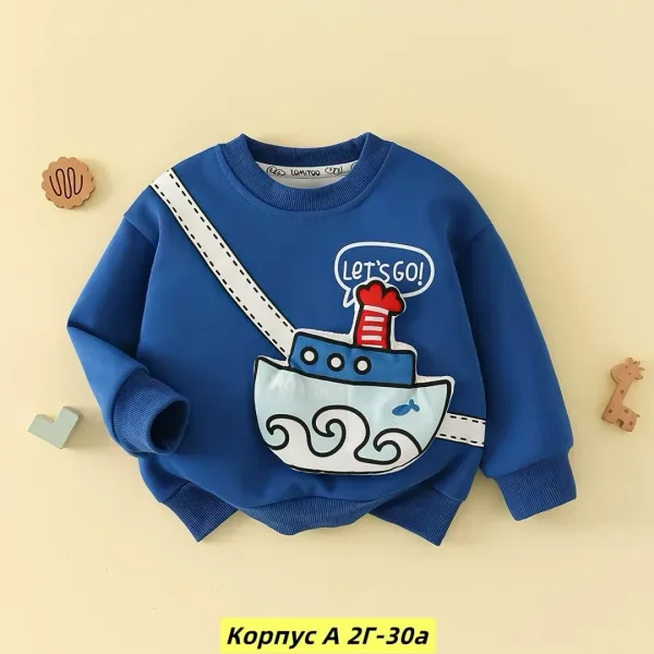 Кофта из флиса и хлопка — фото 5