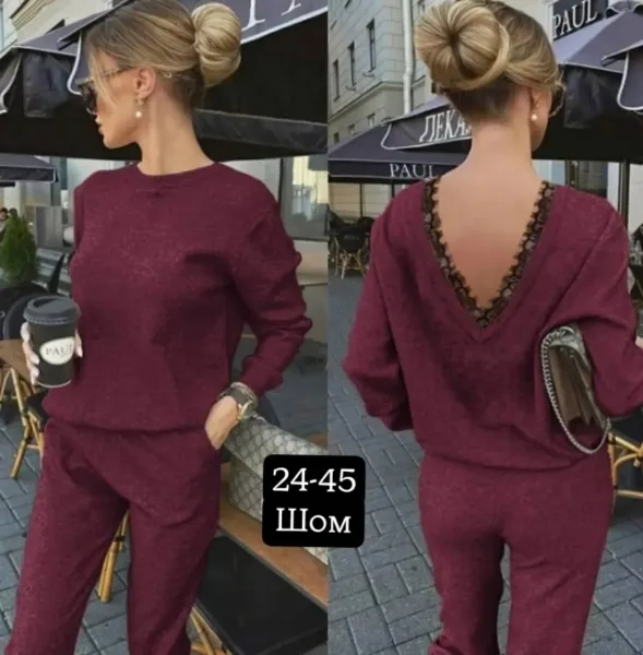 Костюм двойка из ткани ангора — фото 5