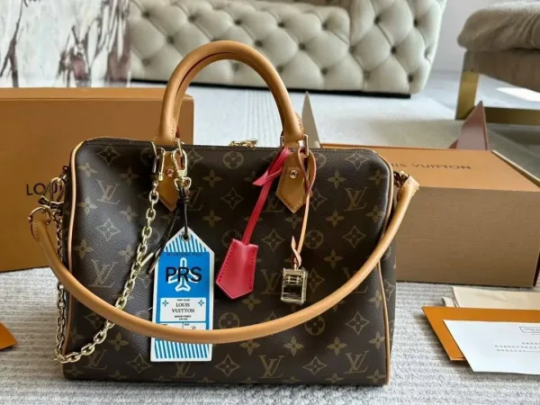 LOUISVUITTON сумка из канвы и натуральной кожи — фото 6
