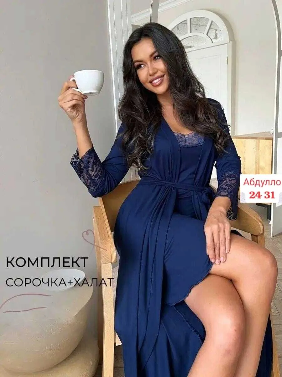 Мы знаем, как вы любите наши, поэтому спешим показать этот чудесный и не обычный комплект женской Двойка Халат Тот кто л — фото 2