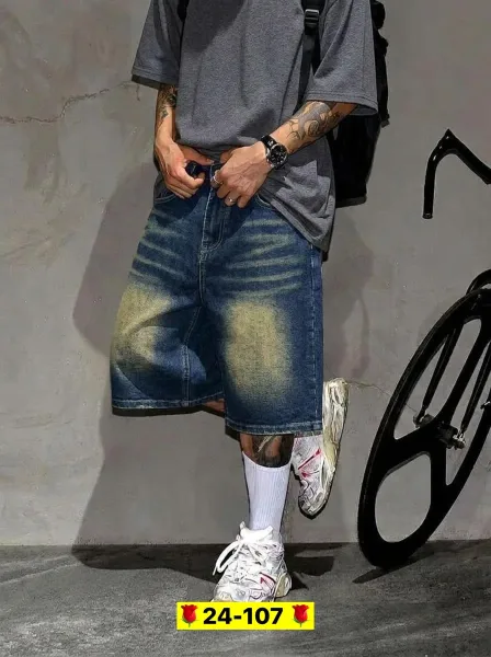 Мужские шорты из джинсовой ткани — фото 6