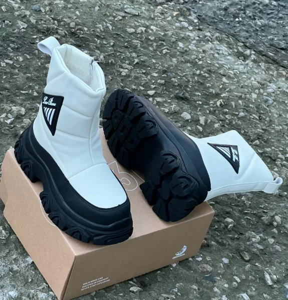 Зимние ботинки из натуральной шерсти с утеплённым меховым внутренним слоем — фото 6