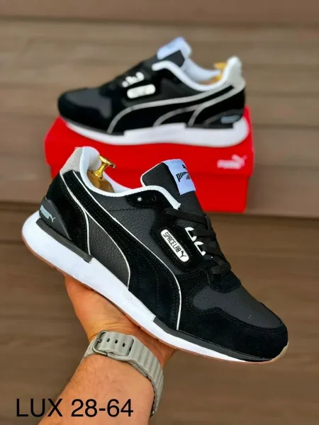 Кеды PUMA мужские из натуральной замши и кожи — фото 8