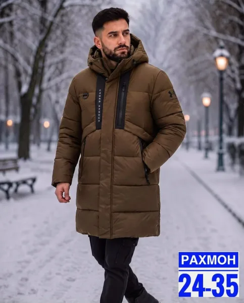 Мужская зимняя куртка из холлофайбера — фото 1