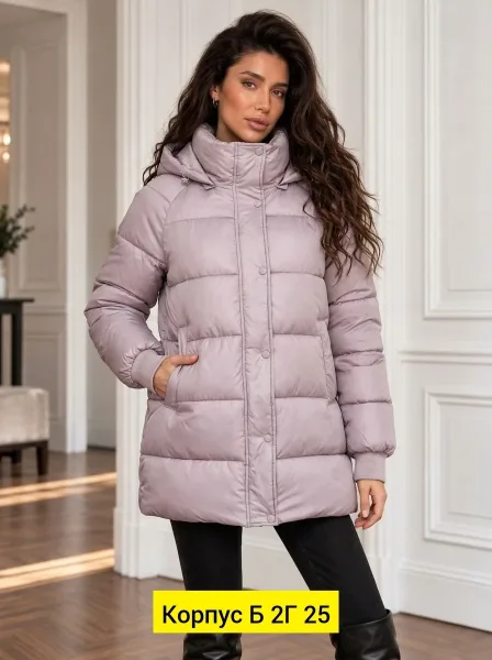 Зимняя куртка из ткани — фото 4