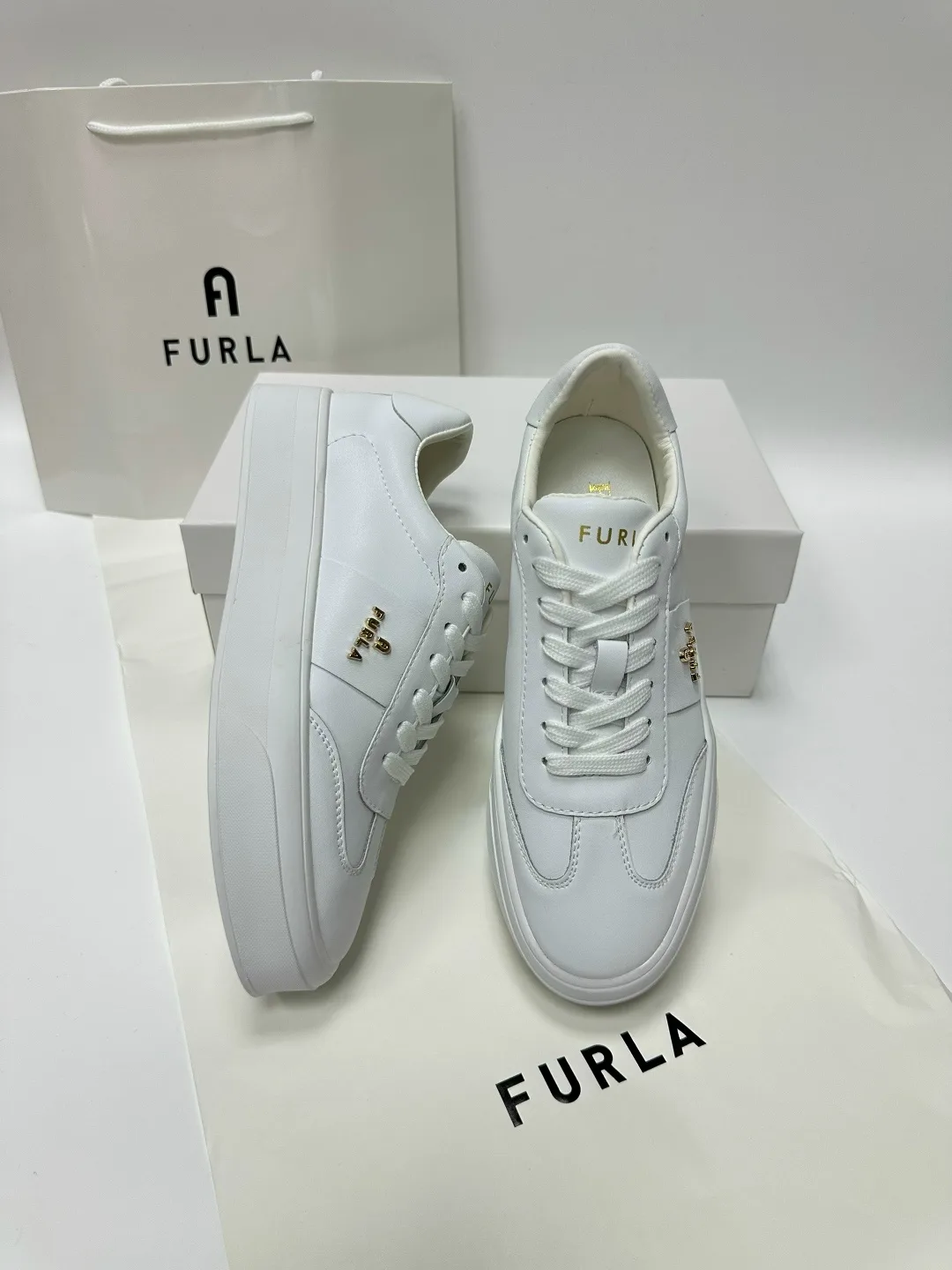Кеды FURLA из натуральной кожи — фото 3