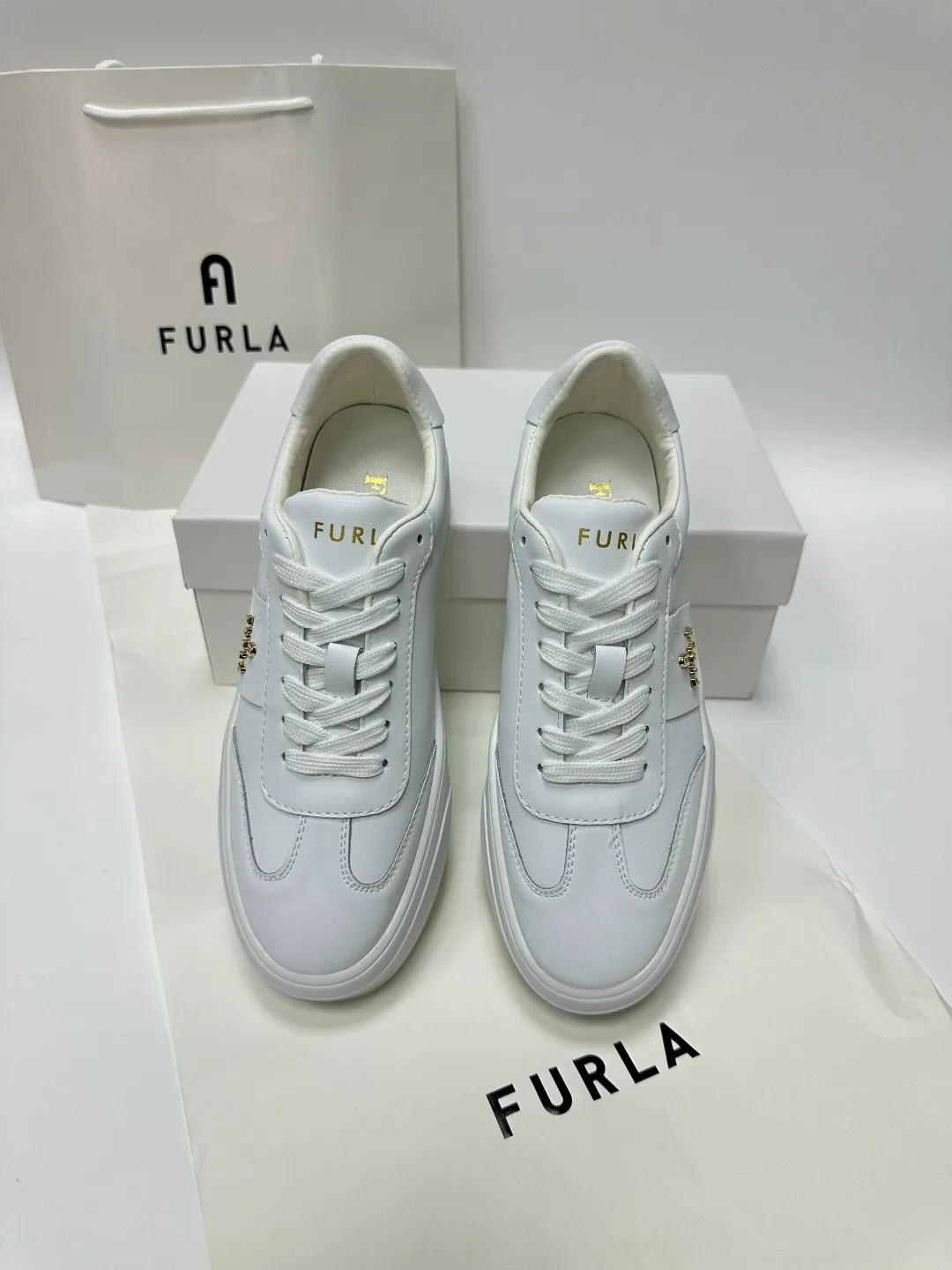 Кеды FURLA из натуральной кожи — фото 5
