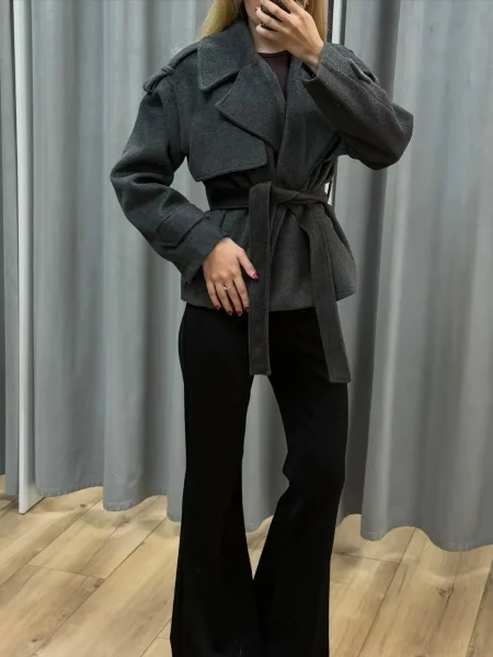 Пальто шоколадное — фото 1