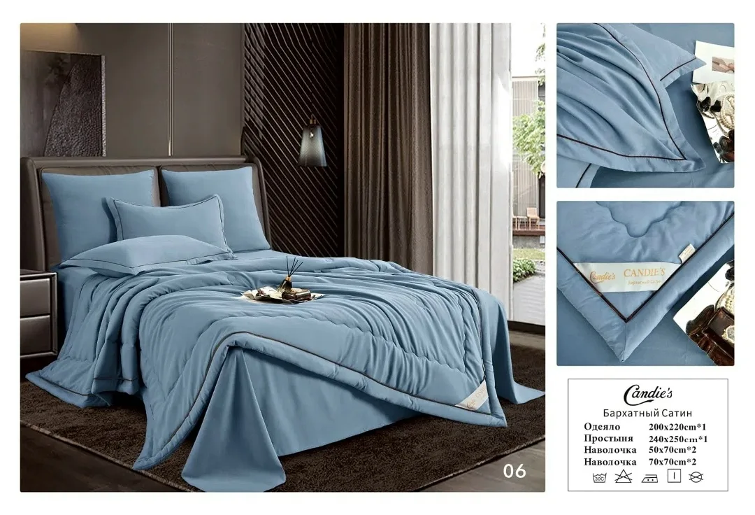 Комплект постельного белья, хлопок Белый — фото 5