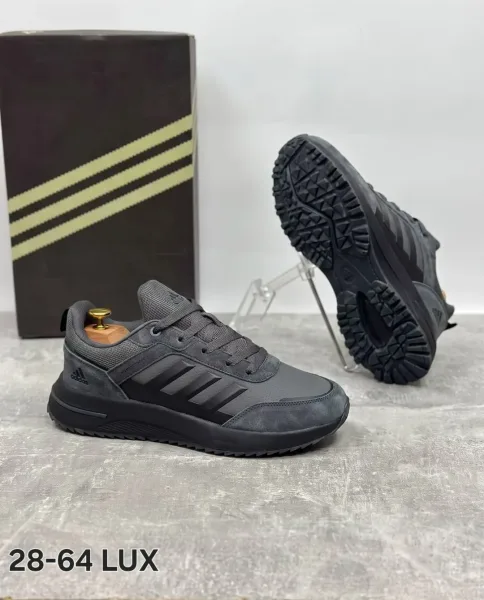 Кроссовки мужские Adidas из натуральной замши — фото 2