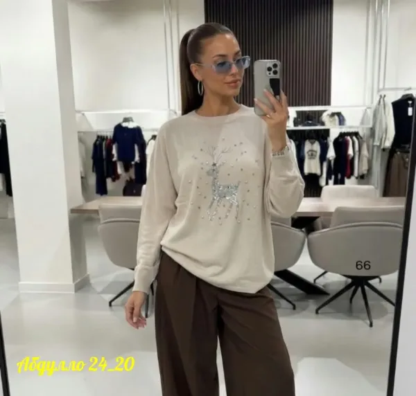 Свитер Oversize из турецкой вязки Турецкая Вязка — фото 3