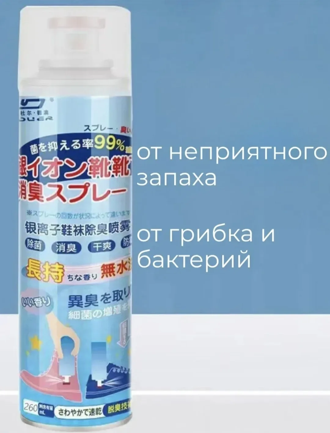 Забудьте о неприятных запахах с дезодорантом для обуви – идеальным решением для ухода за кроссовками, спортивной и повсе — фото 2