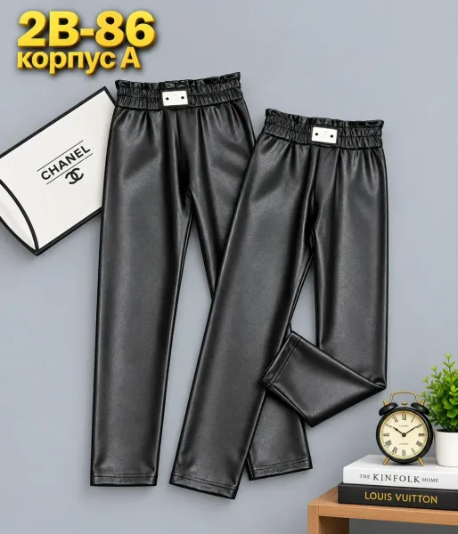 Брюки Штаны, кожа — фото 3