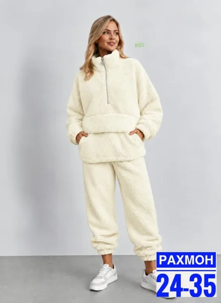 Мягкий, тёплый и невероятно уютный костюм Oversize идеальный вариант для прохладной осени и зимы — фото 1